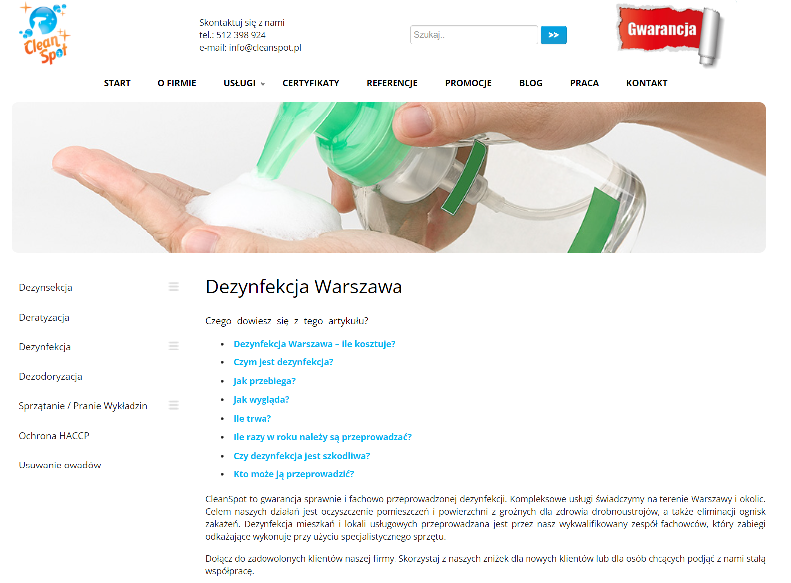 Dezynfekcja pluskiew w Warszawie - kiedy domowe metody przestają wystarczać?