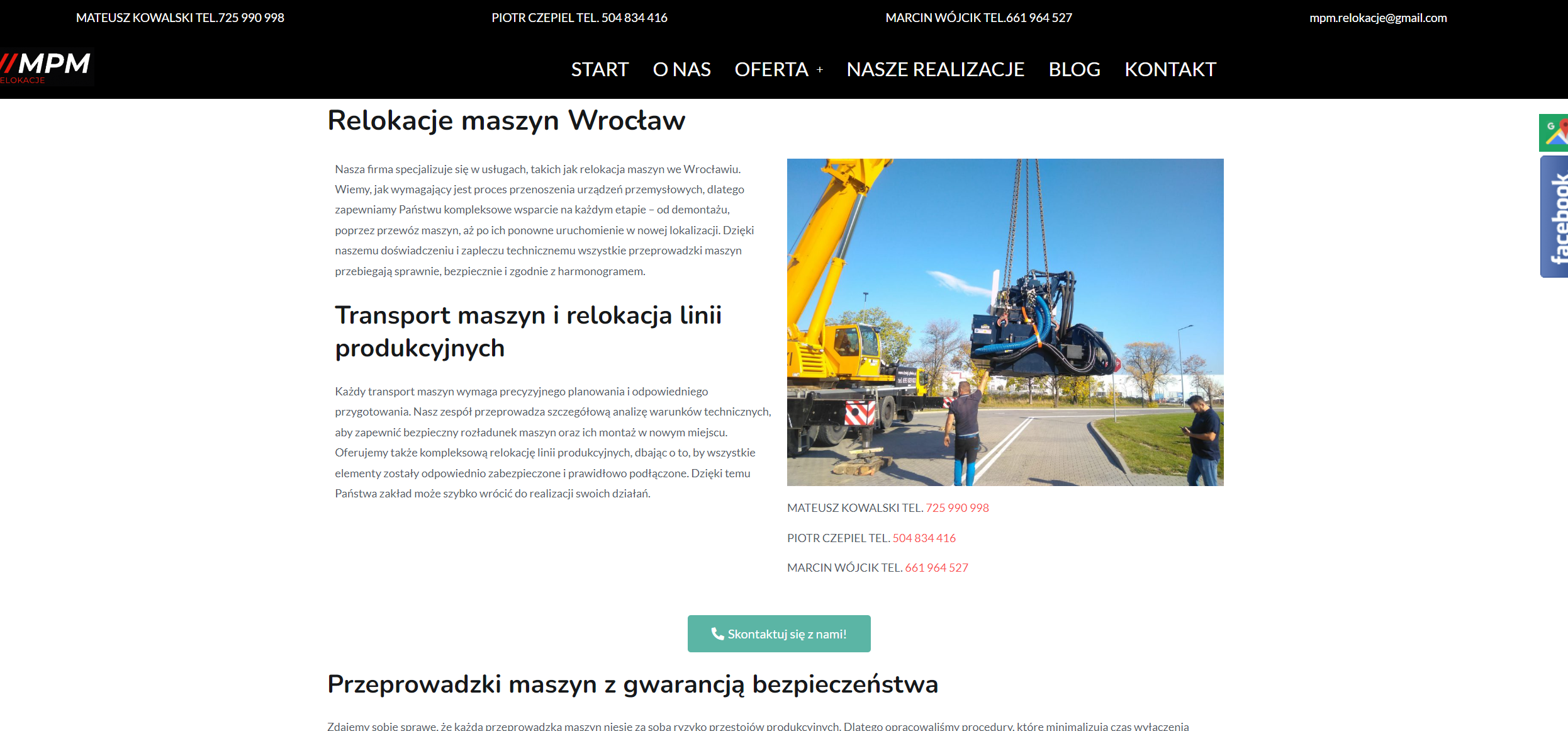 Relokacja maszyn przemysłowych krok po kroku - od demontażu po ponowne uruchomienie linii produkcyjnej