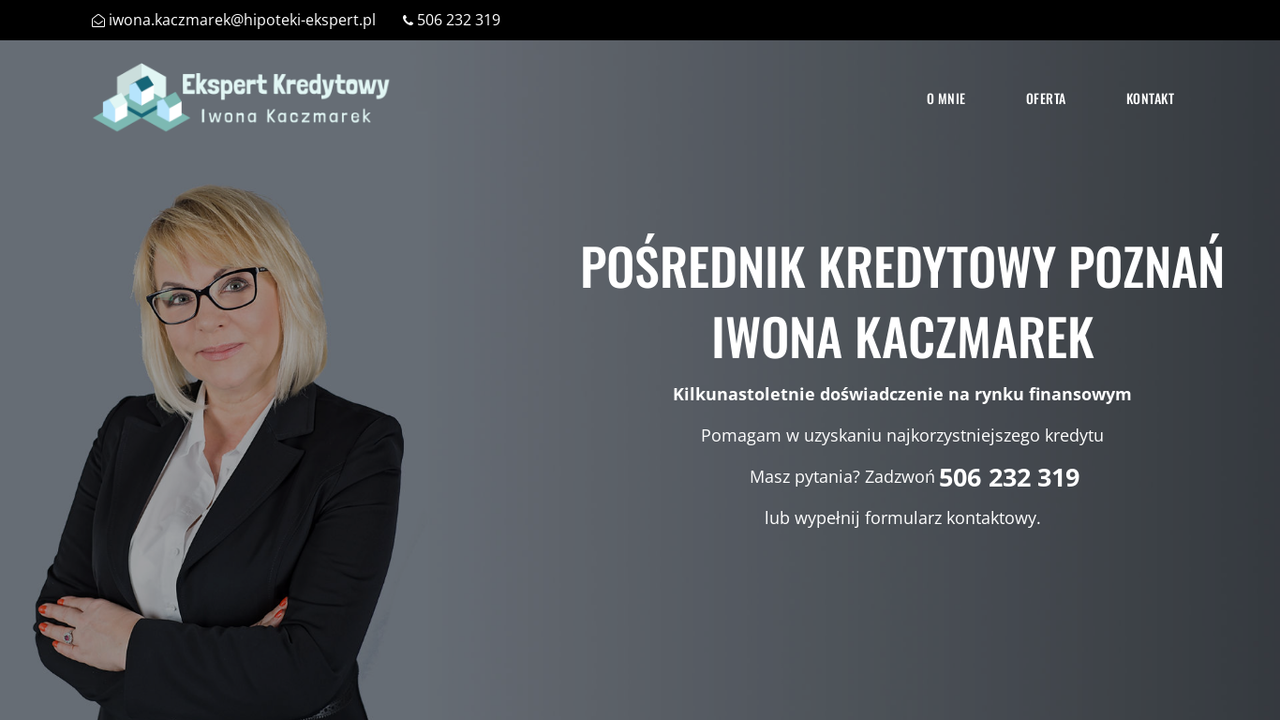 Zrzut strony Ekspert Kredytowy Iwona Kaczmarek