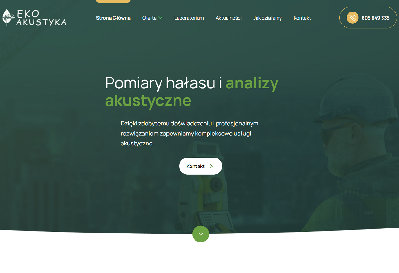 Zrzut strony Pomiary hałasu i analizy akustyczne | Eko-Akustyka