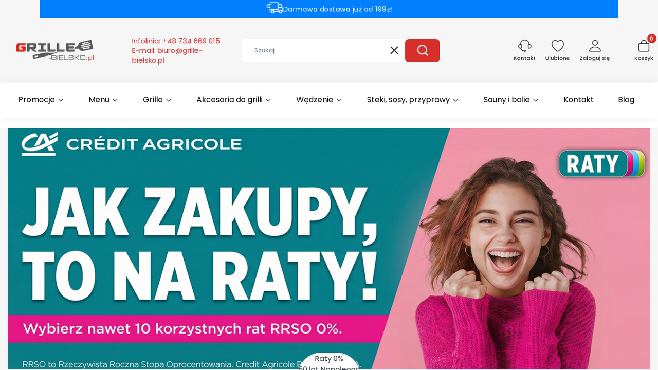 Zrzut strony Internetowy sklep z grillami | Grille-bielsko.pl