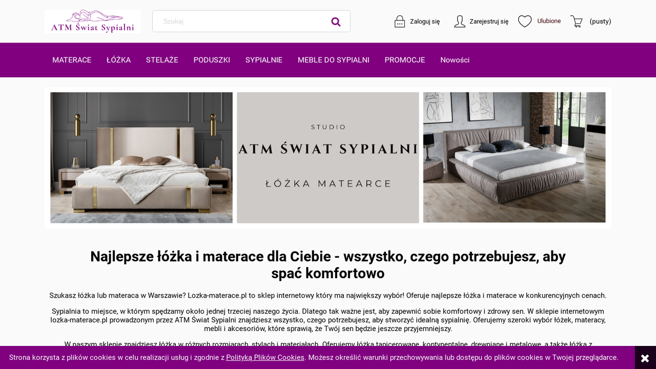 Zrzut strony Materace do łóżek, do sypialni | Sklep internetowy ATM Świat Sypialni