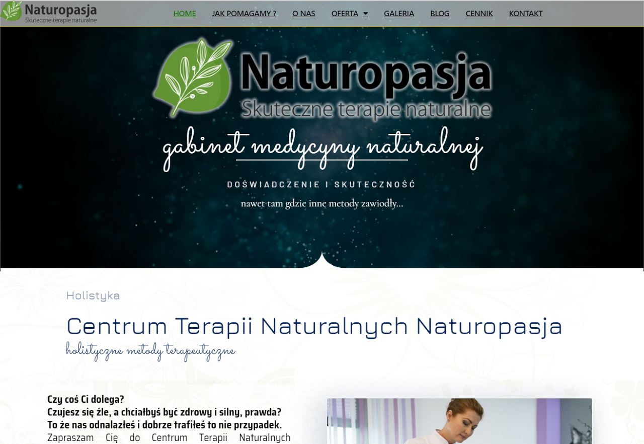 Zrzut strony Medycyna naturalna Częstochowa Naturopasja