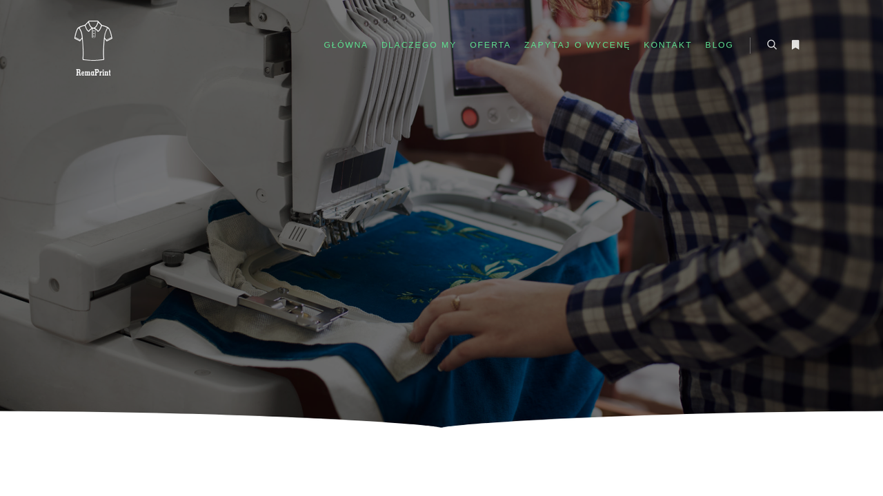 Zrzut strony RemaPrint - Nadruki na koszulkach Warszawa