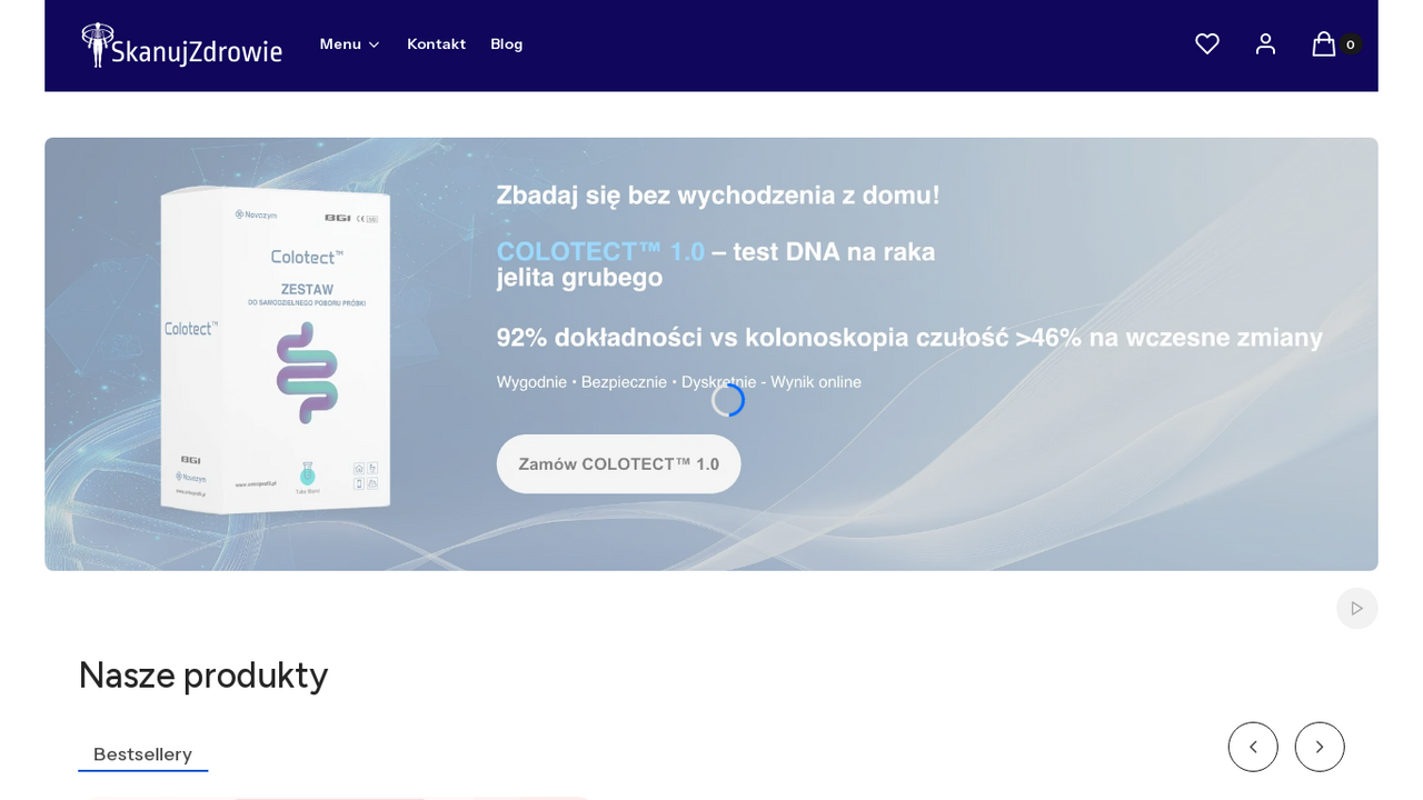 Zrzut strony SkanujZdrowie.pl - Badania onkologiczne