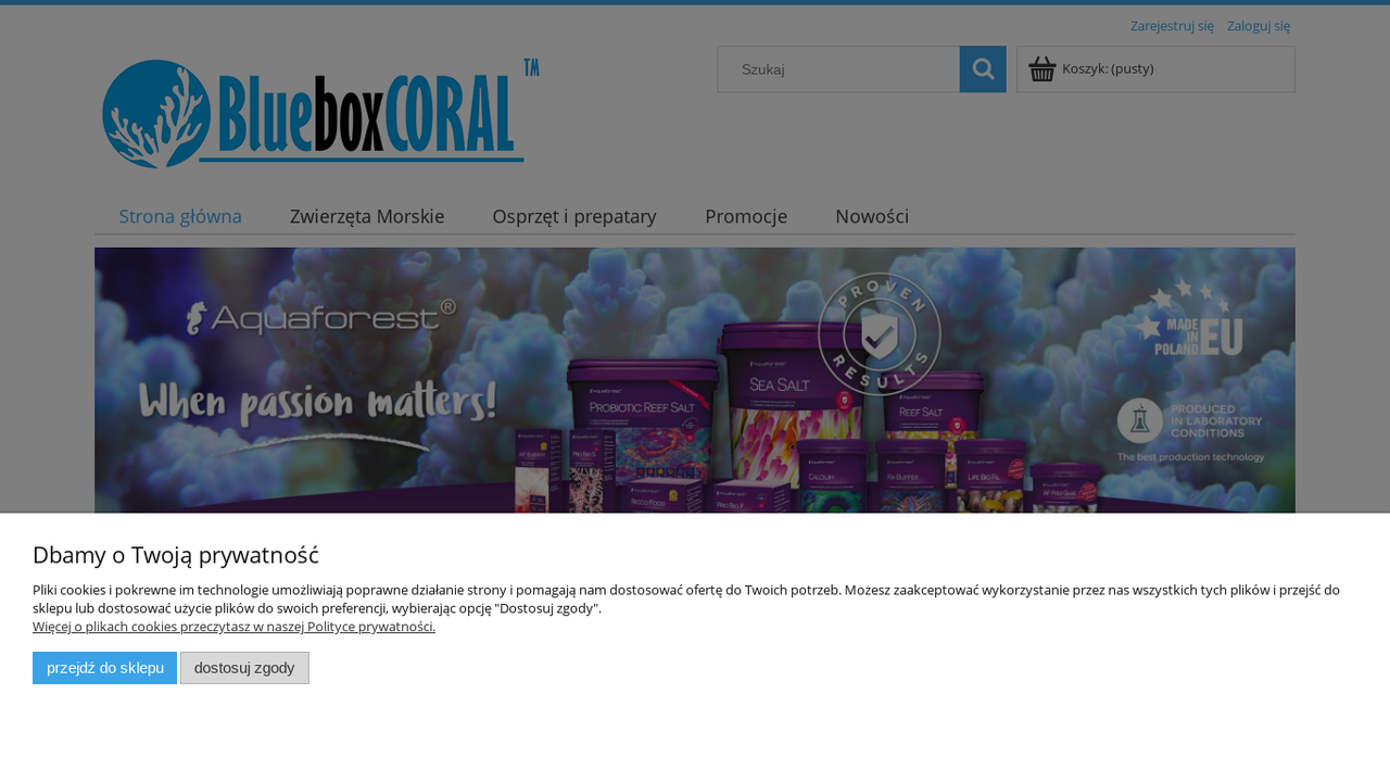 Zrzut strony Akwarystyka morska BlueBoxCoral