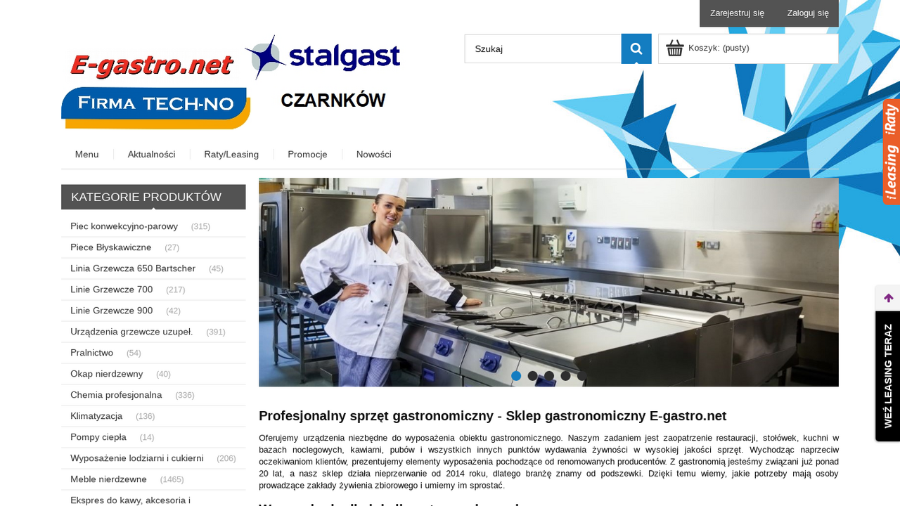 Zrzut strony Sklep gastronomiczny E-gastro.net
